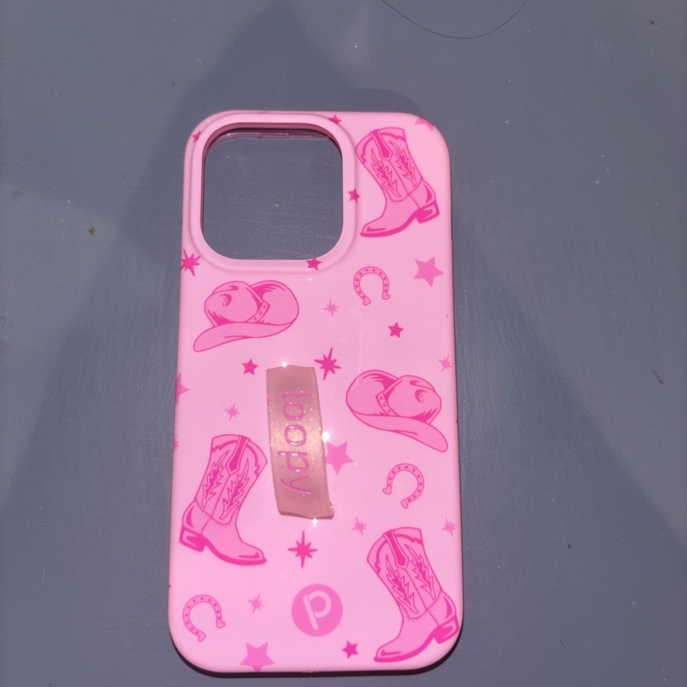 Loopy Case Pink Cowboy Design Phone Case